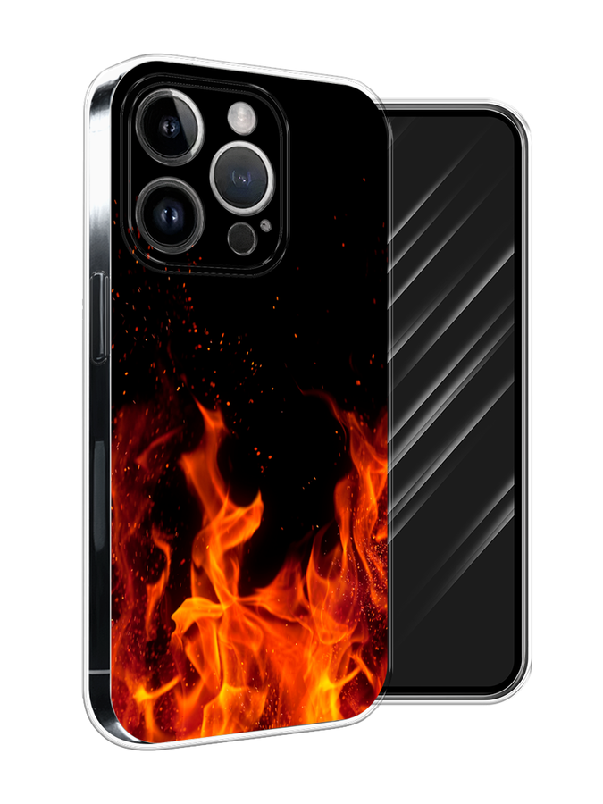 

Чехол Awog на Apple iPhone 15 Pro Max "Все в огне", Оранжевый;черный, 15850-1