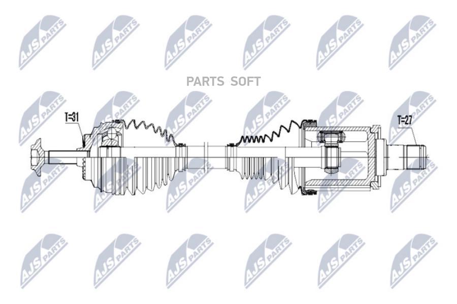 

Вал полуоси (привод в сборе) bmw xdrive 1 m135i/m140i, 118d/120d 11-, 2 m235i 14-, 3 320d/