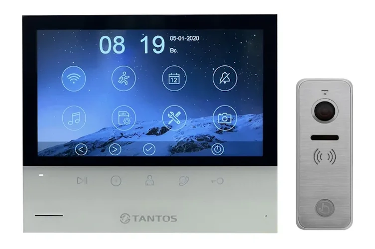 Комплект видеодомофона Tantos Selina HD M Tuya и iPanel 2 HD + (Metal)