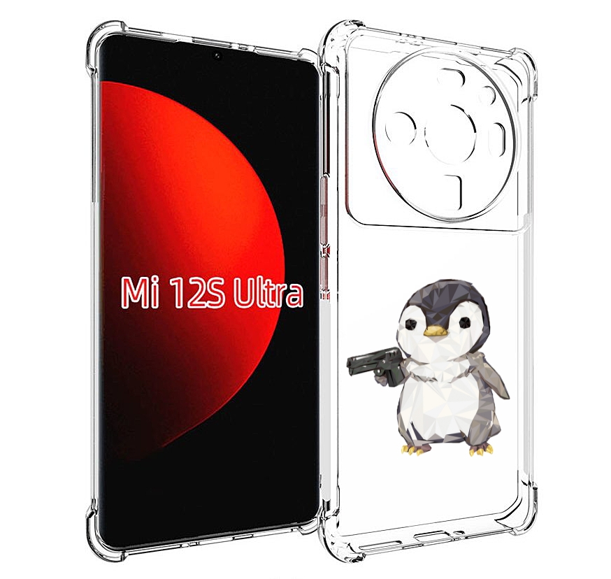 

Чехол MyPads Пингвин детский для Xiaomi 12S Ultra, Прозрачный, Tocco