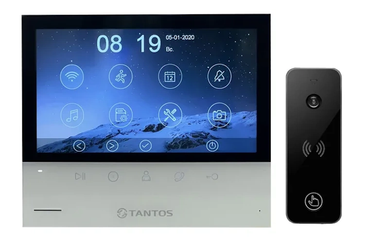 Комплект видеодомофона Tantos Selina HD M Tuya и iPanel 2 HD + (черная) ip камера внутренняя xiaomi smart c200 2 мп 1080р с wi fi цвет белый