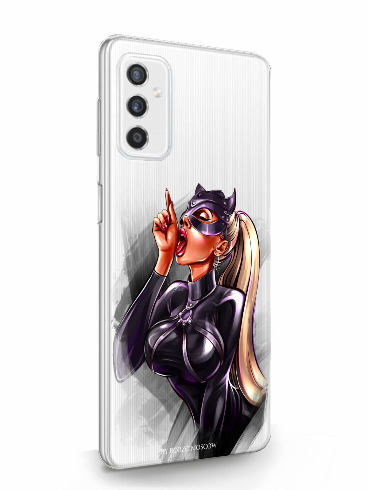 Чехол MustHaveCase для Samsung Galaxy M52 Кошечка прозрачный