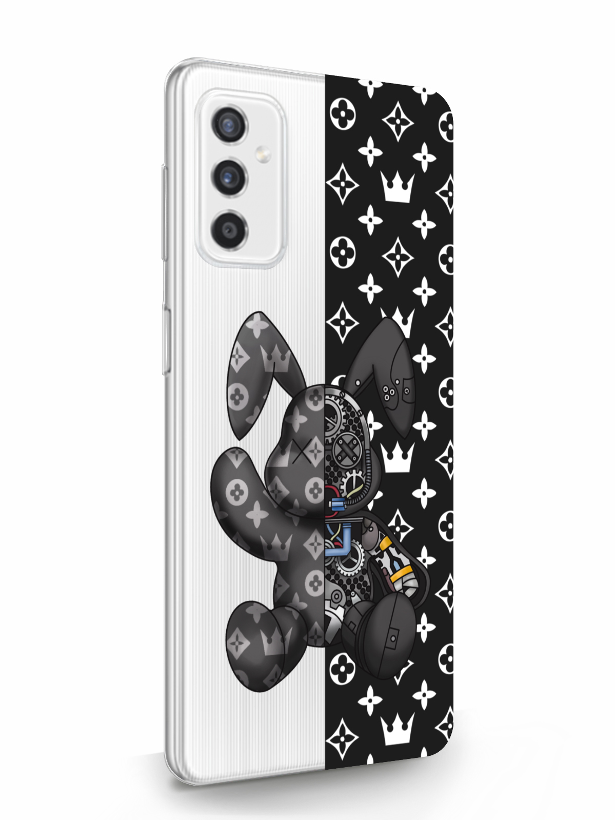 

Чехол MustHaveCase для Samsung Galaxy M52 Bunny Черный прозрачный, Прозрачный;черный;белый, Samsung Galaxy M52 Bunny Черный