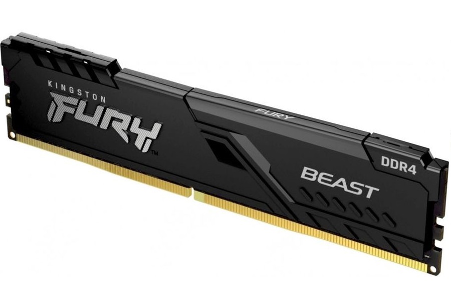 фото Оперативная память kingston 8gb ddr4 3200 dimm fury beast black gaming kf432c16bb-8-spbk