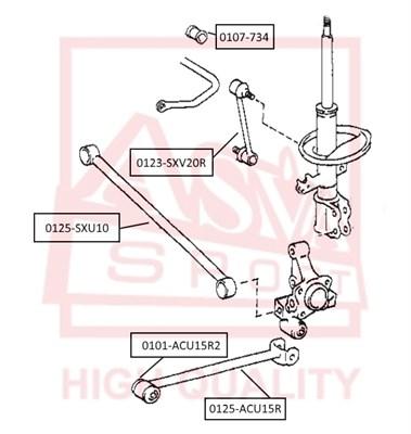 

Сайлентблок ASVA 0101ACU15R2