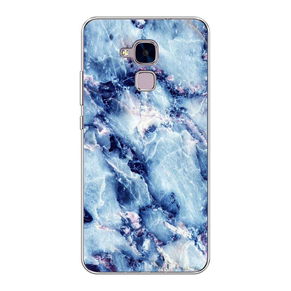 

Чехол на Honor 5C "Мрамор с синими прожилками", Синий, 60450-3