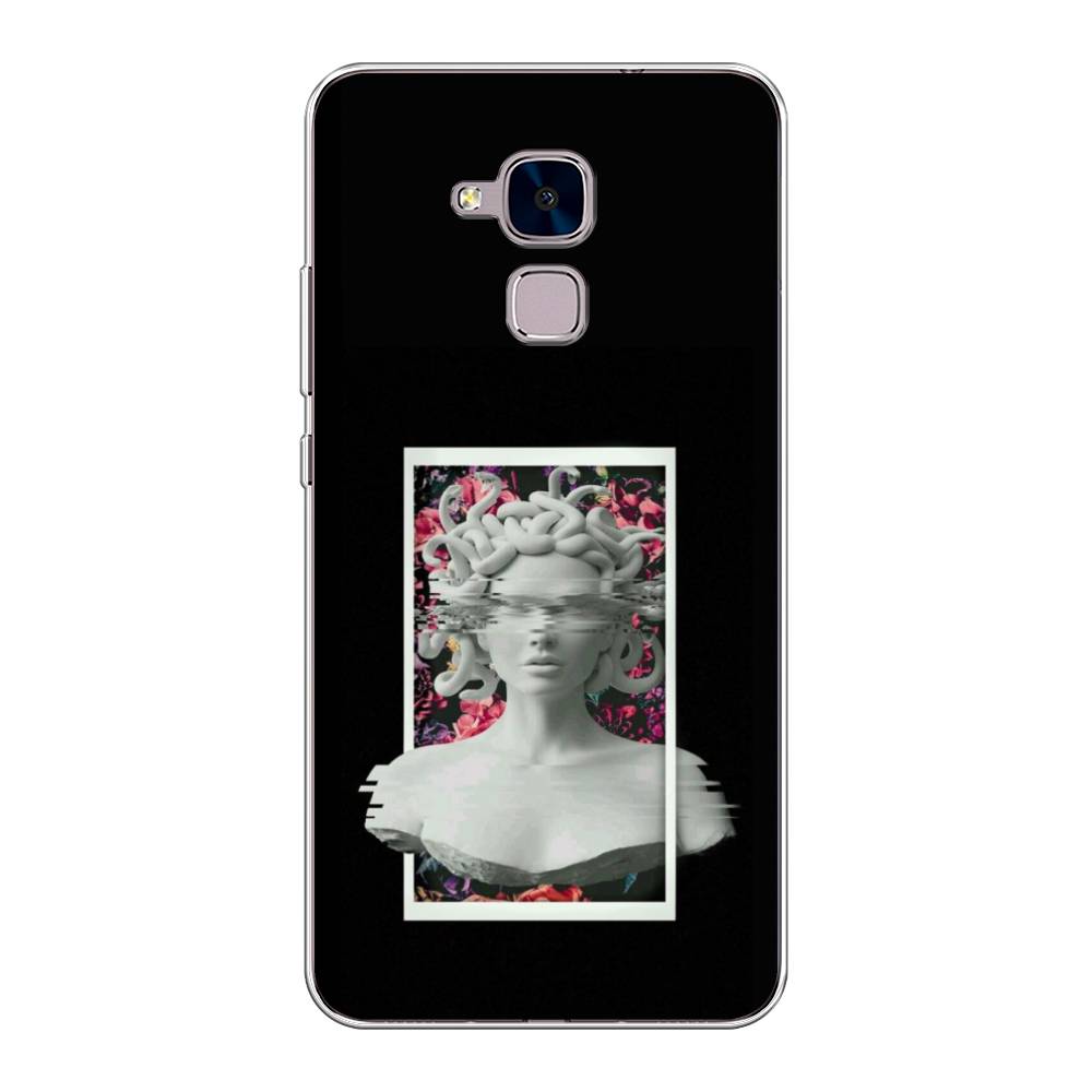 

Чехол на Honor 5C "Web Punk Медуза Горгона", Черный;серый, 60450-6