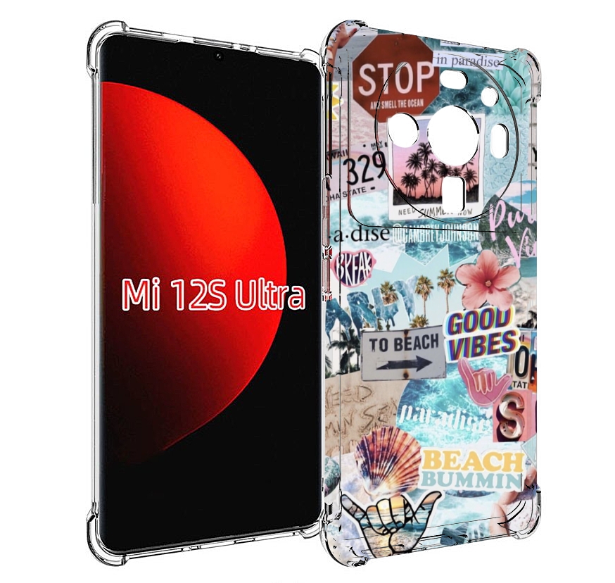

Чехол MyPads Пляжи-постер для Xiaomi 12S Ultra, Прозрачный, Tocco