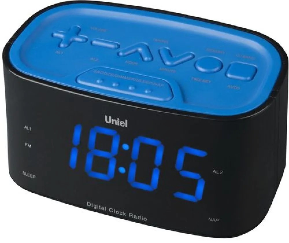 Часы Uniel Uniel UTR-33BBK часы-будильник