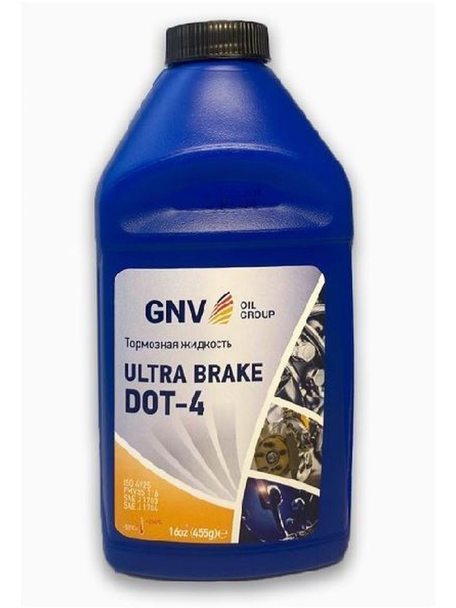 фото Тормозная жидкость gnv ultra brake dot-4, 500 мл