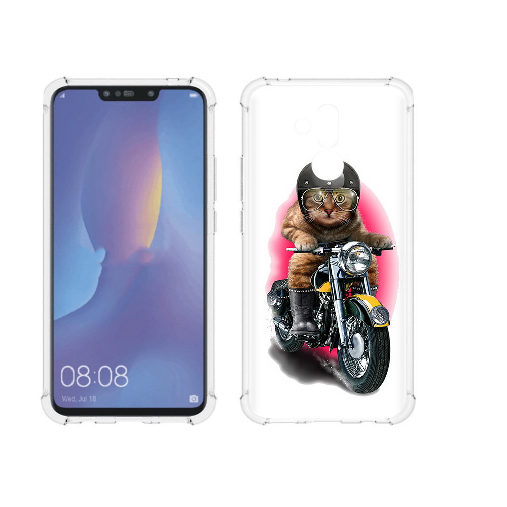 Чехол MyPads Tocco для Huawei Mate 20 Lite мото-кот (PT117828.66.485)