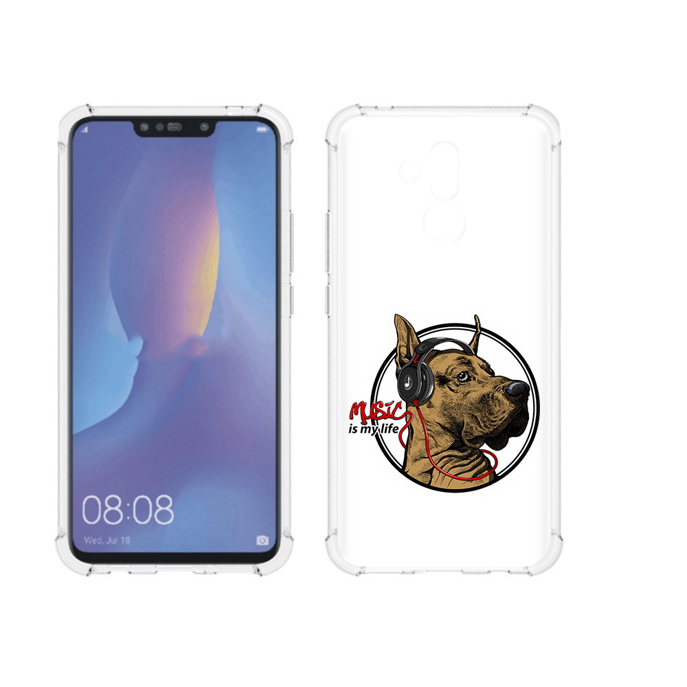 Чехол MyPads Tocco для Huawei Mate 20 Lite музыкальная собака (PT117828.66.490)