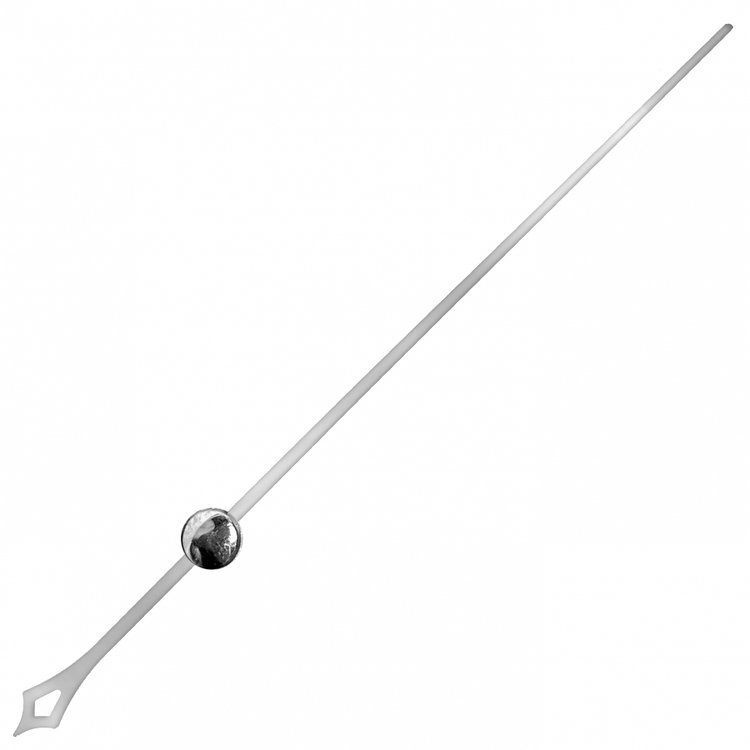 фото Стрелка секундная для часов epoxy master серебряная 105 мм