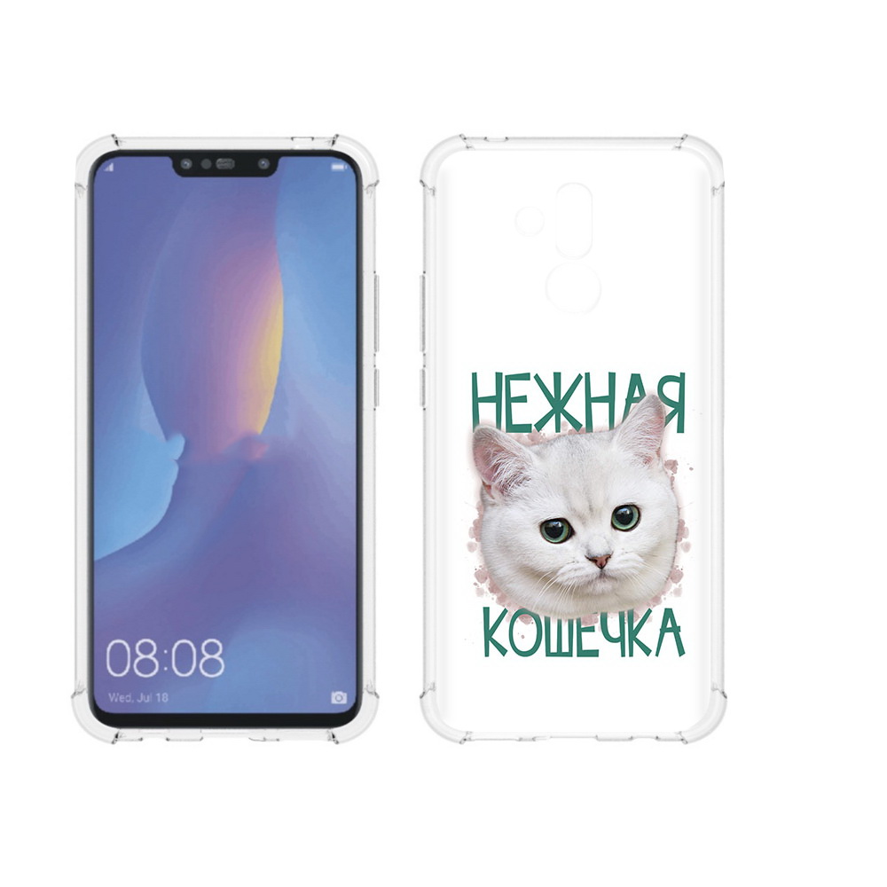 

Чехол MyPads Tocco для Huawei Mate 20 Lite нежная кошечка (PT117828.66.520), Прозрачный, Tocco