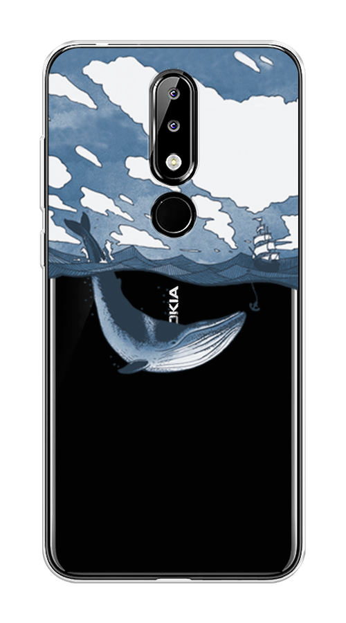 

Чехол на Nokia 5.1 Plus (X5) "Большой кит", Синий, 121950-1