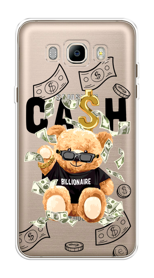 

Чехол на Samsung Galaxy J7 2016 "Big cash", Черный;серый;бежевый, 23050-6