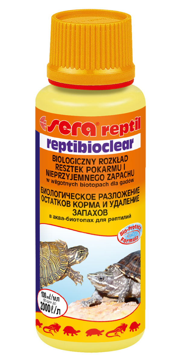 

Кондиционер для террариума SERA Reptibioclear устранение запахов, 100мл, Reptibioclear