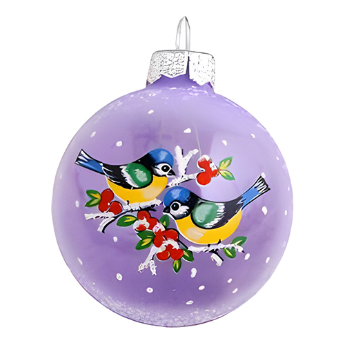 Елочный шар Елочка Орбита стекло 5 см в ассортименте (дизайн по наличию)