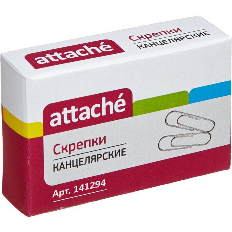 

Скрепки "Attache", металлические, никелированные, 22 мм, 100 штук