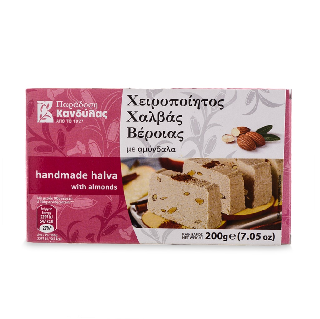 

Халва Kandylas кунжутная с миндалем 200г Греция