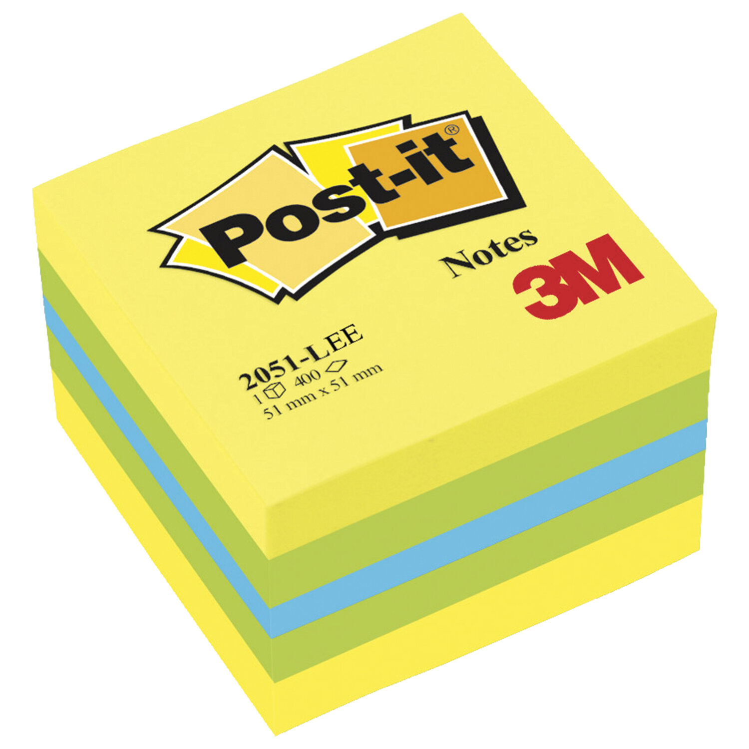 

Стикеры Post-It Original Лимон ассорти, 51х51 мм, 400 л.