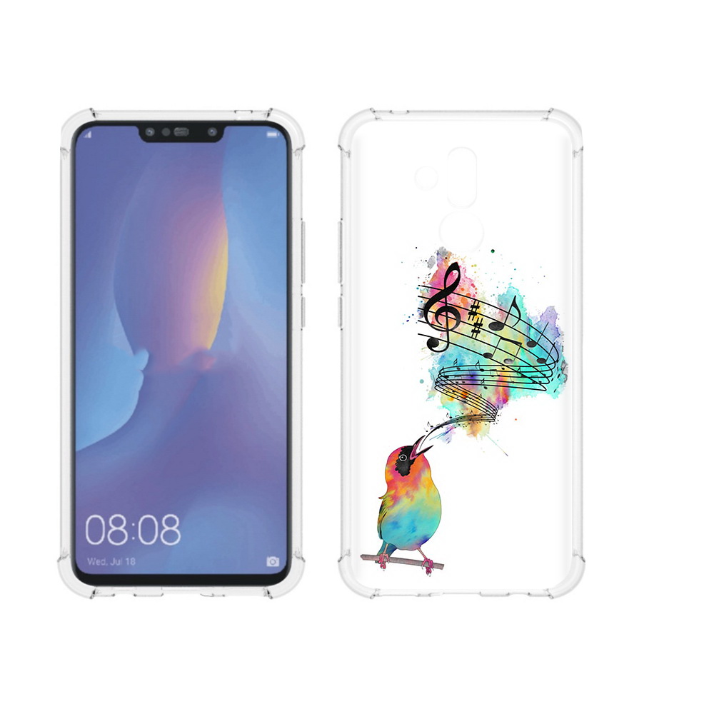 

Чехол MyPads Tocco для Huawei Mate 20 Lite певчая птичка (PT117828.66.536), Прозрачный, Tocco