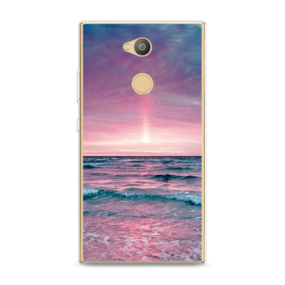 

Чехол на Sony Xperia L2 "Восход 3", Розовый;голубой, 53450-2