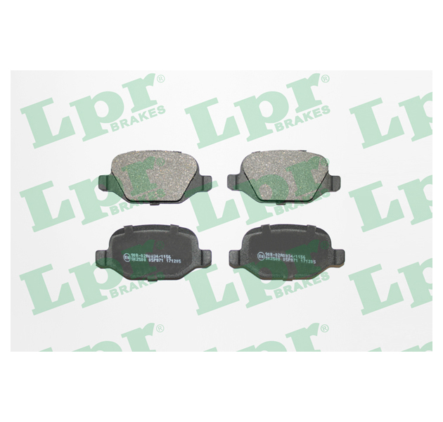 

Колодки тормозные Alfa Romeo 147/156/156 Sportwagon 97>10 Fiat Linea 07> LPR 05P871