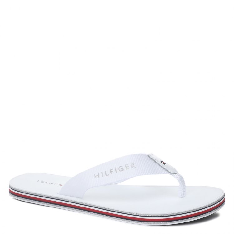 

Шлепанцы женские Tommy Hilfiger FW0FW05666_2527583 белые 39 EU, FW0FW05666_2527583