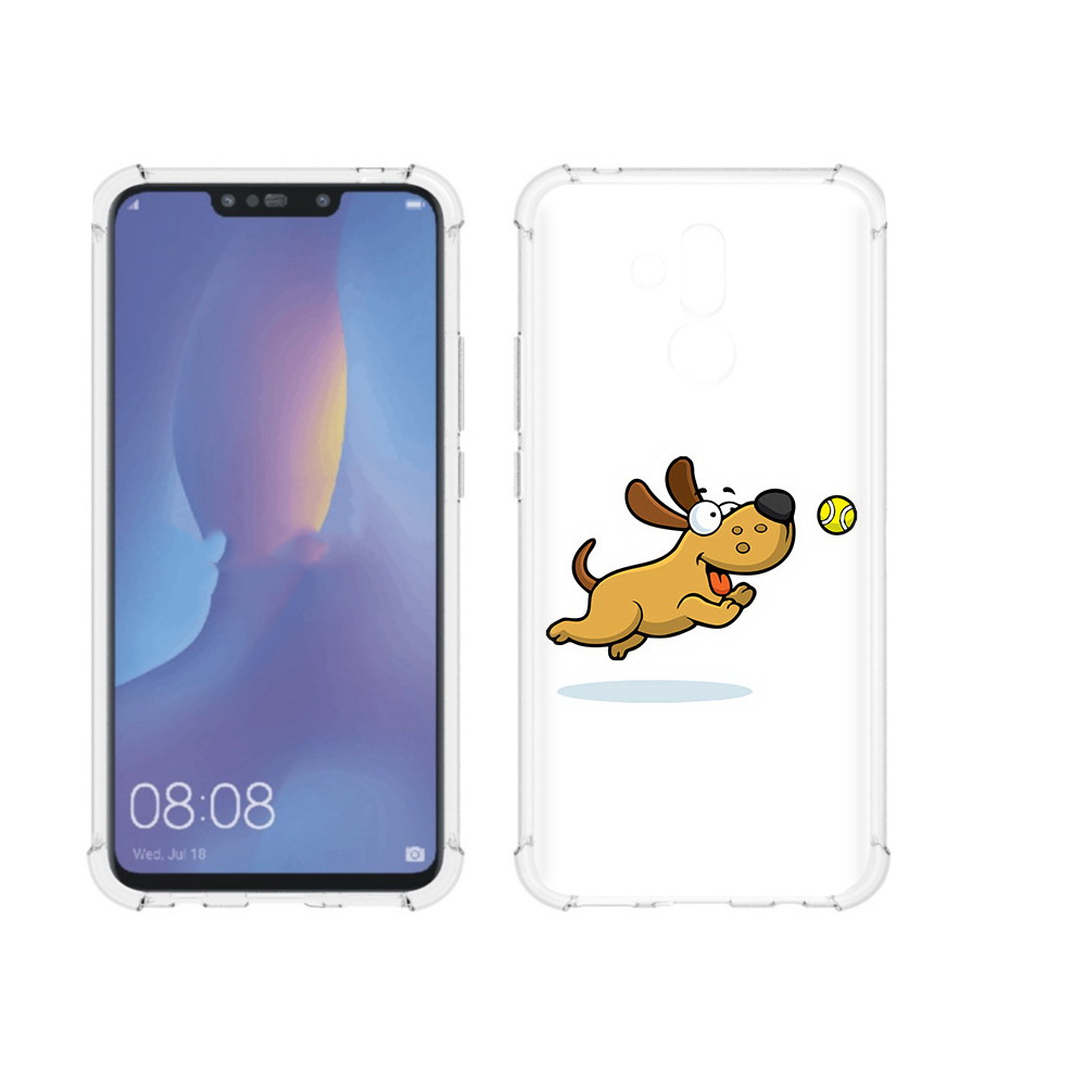 

Чехол MyPads Tocco для Huawei Mate 20 Lite пёсик (PT117828.66.563), Прозрачный, Tocco