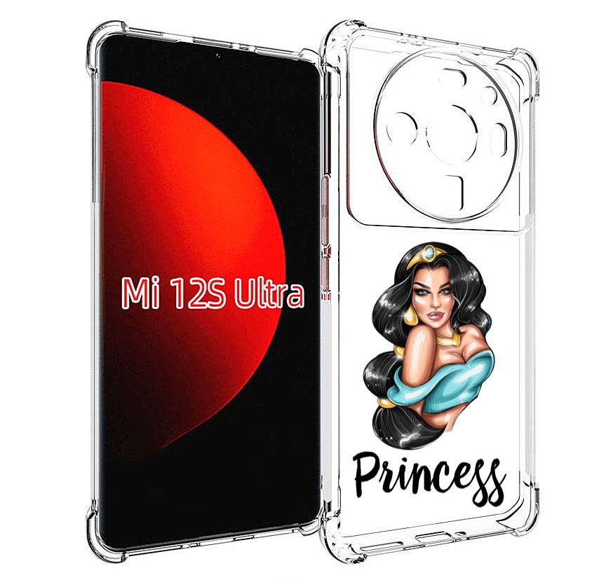 

Чехол MyPads Принцесса-Жасмин женский для Xiaomi 12S Ultra, Прозрачный, Tocco