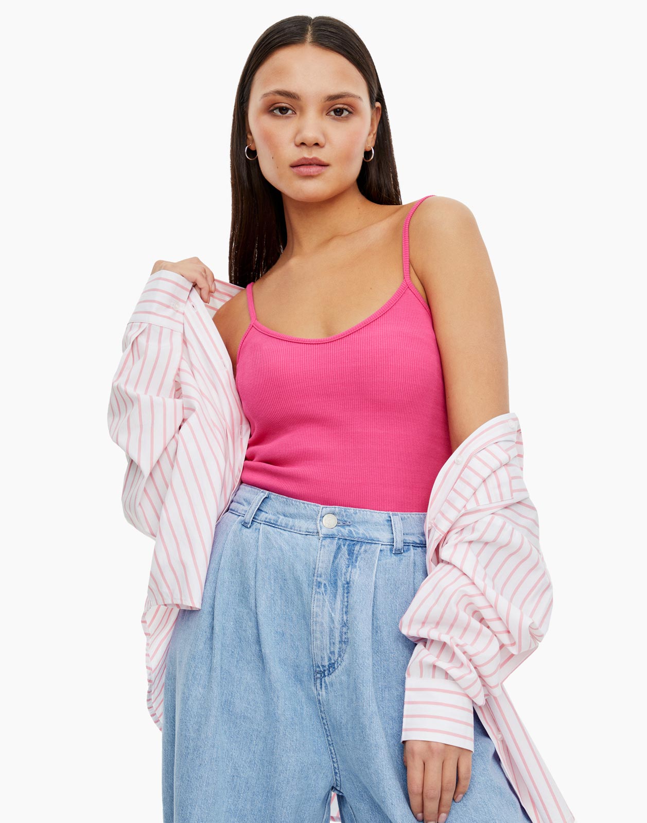 

Топ женский Gloria Jeans GTN003444 розовый XS, GTN003444