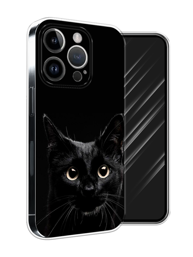 

Чехол Awog на Apple iPhone 15 Pro Max "Добрый кот", Черный, 15850-1