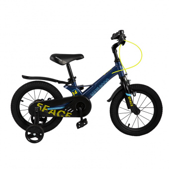 фото Детский двухколесный велосипед maxiscoo space 14", синий