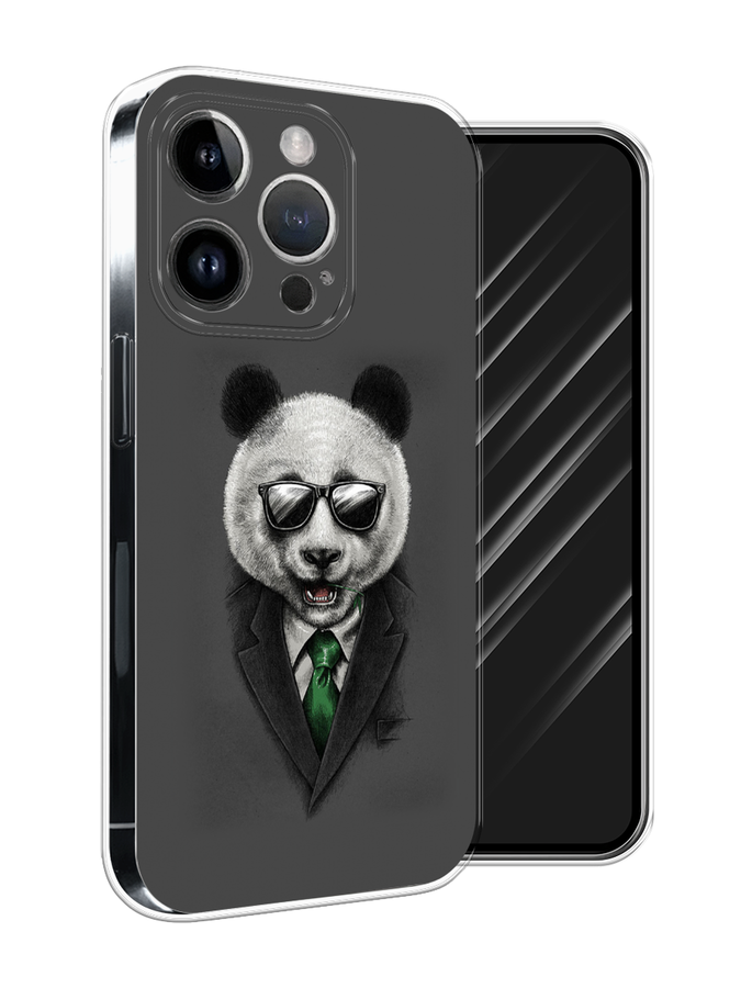 

Чехол Awog на Apple iPhone 15 Pro Max "Деловая панда", Серый;зеленый, 15850-1