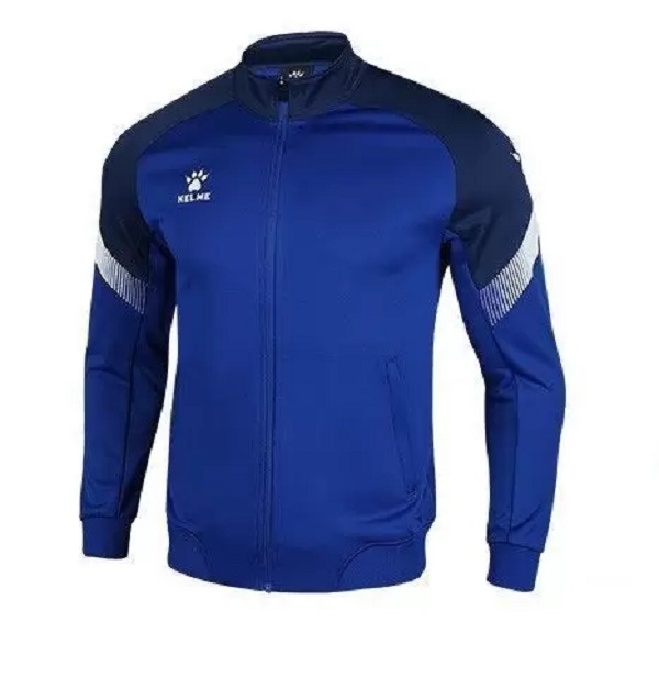 фото Олимпийка мужская kelme knitted jacket синяя 46 ru