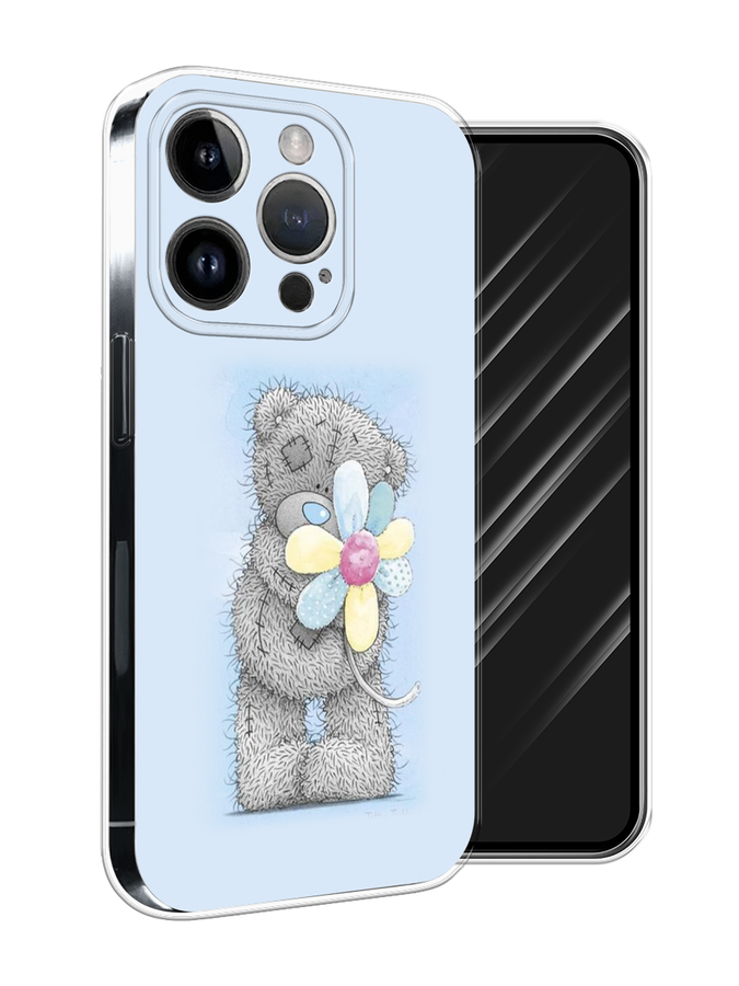 

Чехол Awog на Apple iPhone 15 Pro Max "Me to you с ромашкой", Голубой;серый;желтый, 15850-1