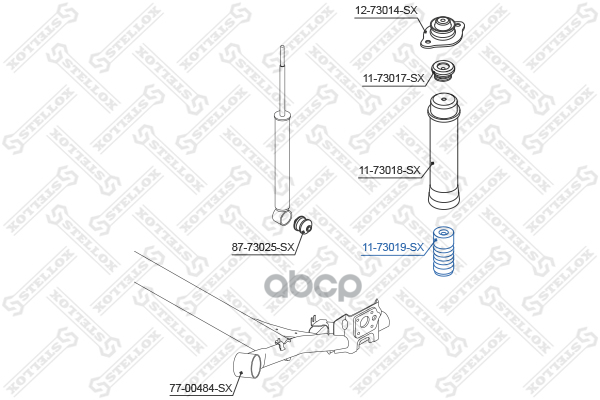 

Отбойник Амортизатора Заднего Нижнего Daewoo Kalos 02 96494604 Stellox арт. 1173019SX