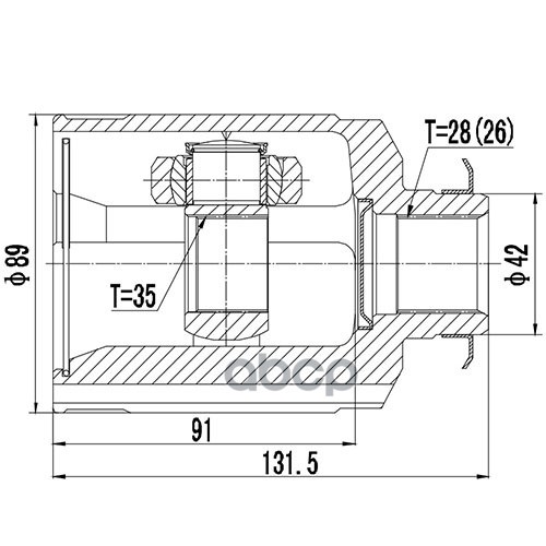 

Шрус Zikmar арт. Z88984R Zikmar Z88984R