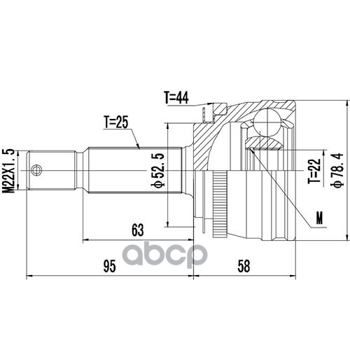 

Шрус Zikmar арт. Z87297R Zikmar Z87297R