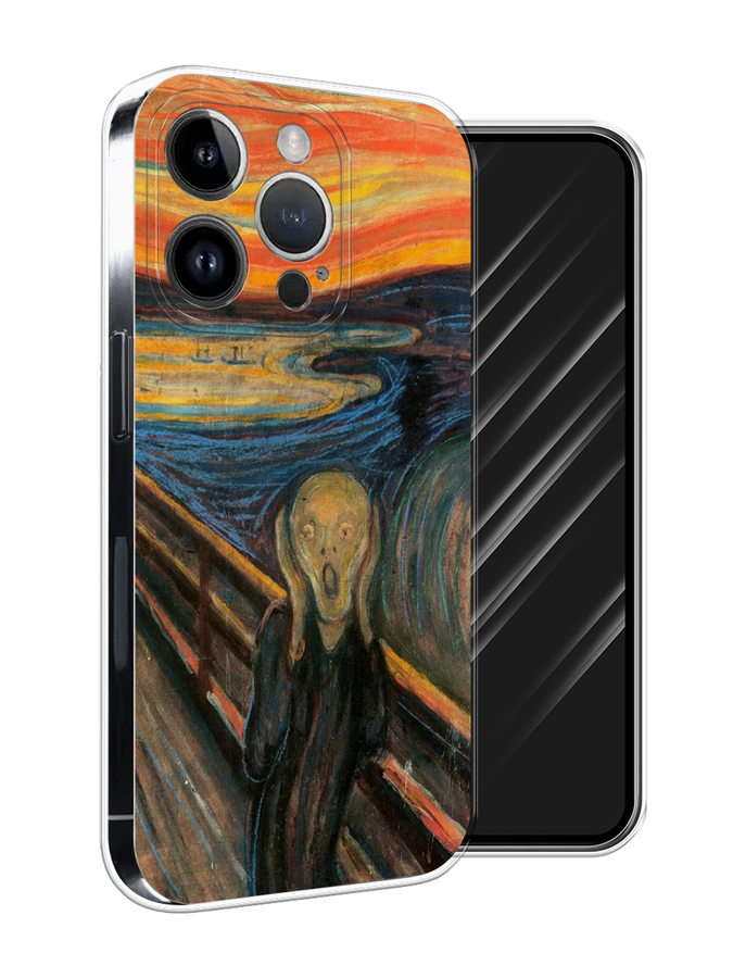 

Чехол Awog на Apple iPhone 15 Pro Max "Крик", Оранжевый;синий;серый, 15850-1