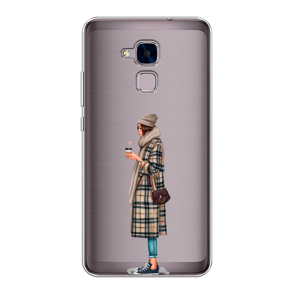 

Чехол на Honor 5C "Утренний кофе", Коричневый;бежевый, 60450-6