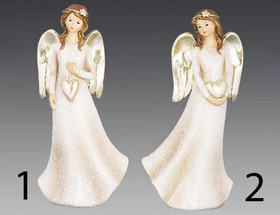 фото Подвеска сердечный ангел, керамика, 8.5х6х13 см, разные модели, holiday classics