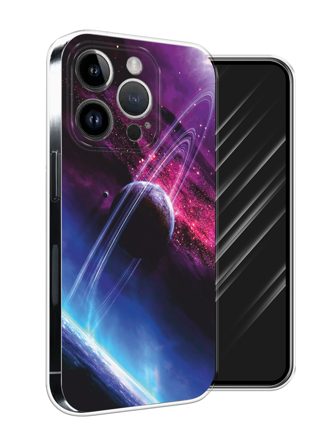 

Чехол Awog на Apple iPhone 15 Pro Max "Космос 17", Черный;фиолетовый, 15850-1