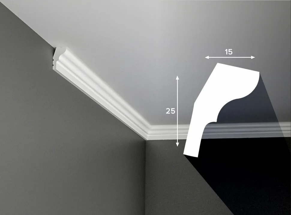 Карниз COSCA К010, 25х15, 2000 мм, экополимер