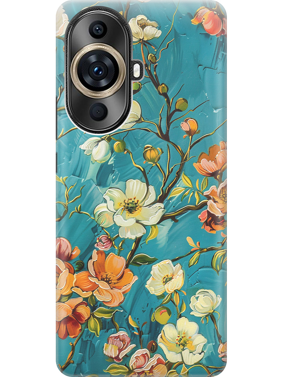 

Силиконовый чехол на Huawei nova 11 Pro/Ultra с принтом "Винтажные цветочки", Прозрачный;белый;голубой, 769390223