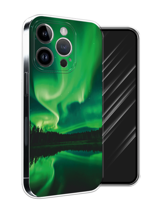 

Чехол Awog на Apple iPhone 15 Pro Max "Ночные пейзажи 7", Зеленый;черный, 15850-1
