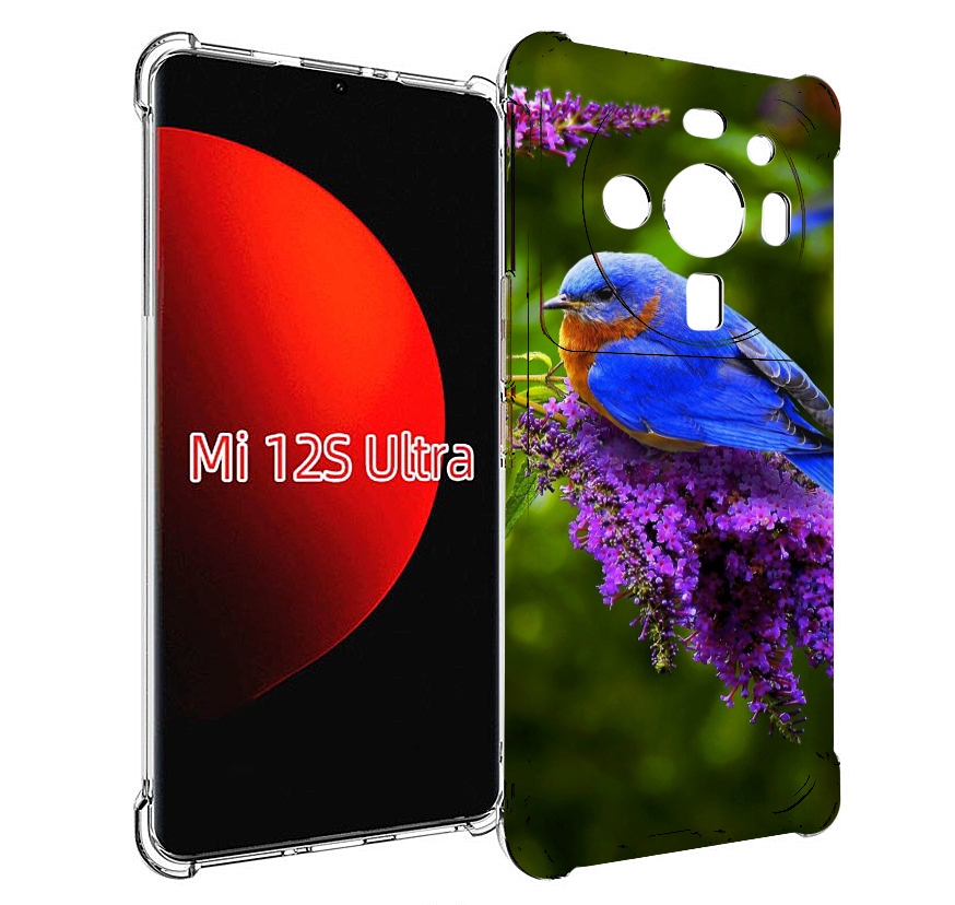 

Чехол MyPads Птица-сиреневая для Xiaomi 12S Ultra, Прозрачный, Tocco