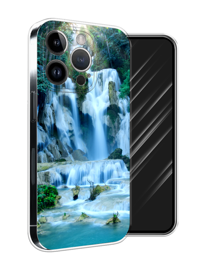 

Чехол Awog на Apple iPhone 15 Pro Max "Водопад 8", Голубой;зеленый, 15850-1