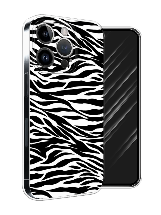 

Чехол Awog на Apple iPhone 15 Pro Max "Принт зебра", Белый;серый;черный, 15850-1